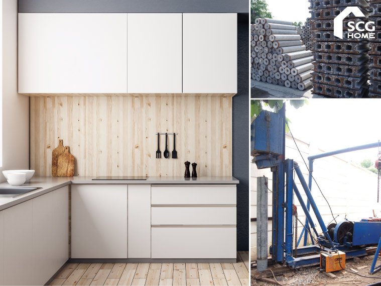 รู้ก่อนต่อเติม! วิธีลงเสาเข็มครัวหลังบ้านไม่ให้ทรุด