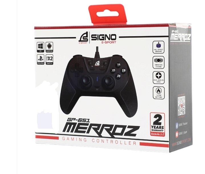Signo Controller SIGNO E-Sport GP-651 JOYSTICK Controller MERROZ SIGNO รองรับ PC USB 2.0 ...