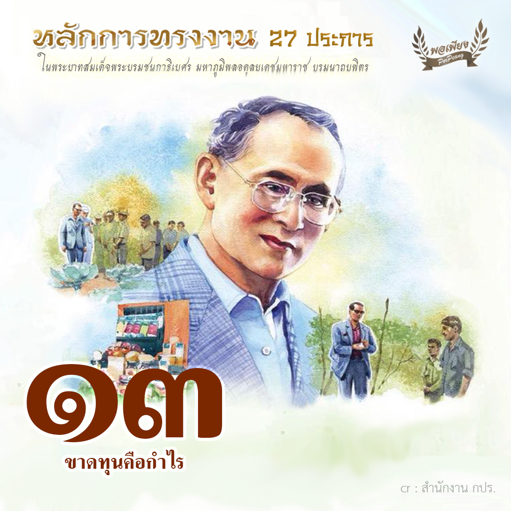 ข้อ 13 ขาดทุนคือกำไร ข้อ 13 ขาดทุนคือกำไร