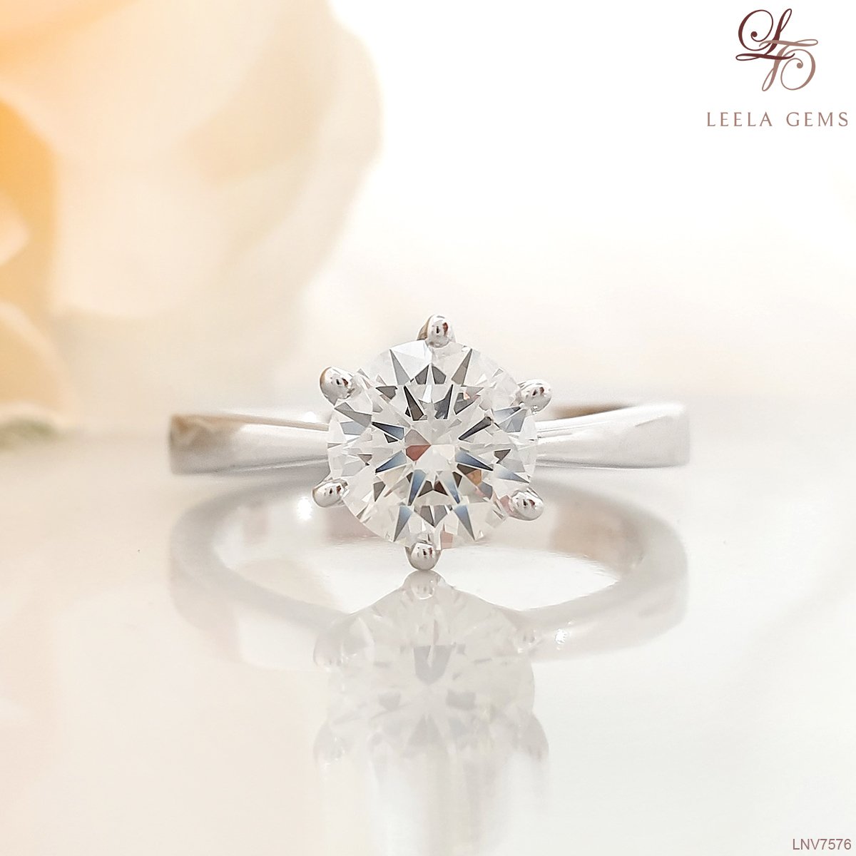 delilah ring - 1 carat moissanite halo engagement ring, NEO moissanite – J  Hollywood Designs