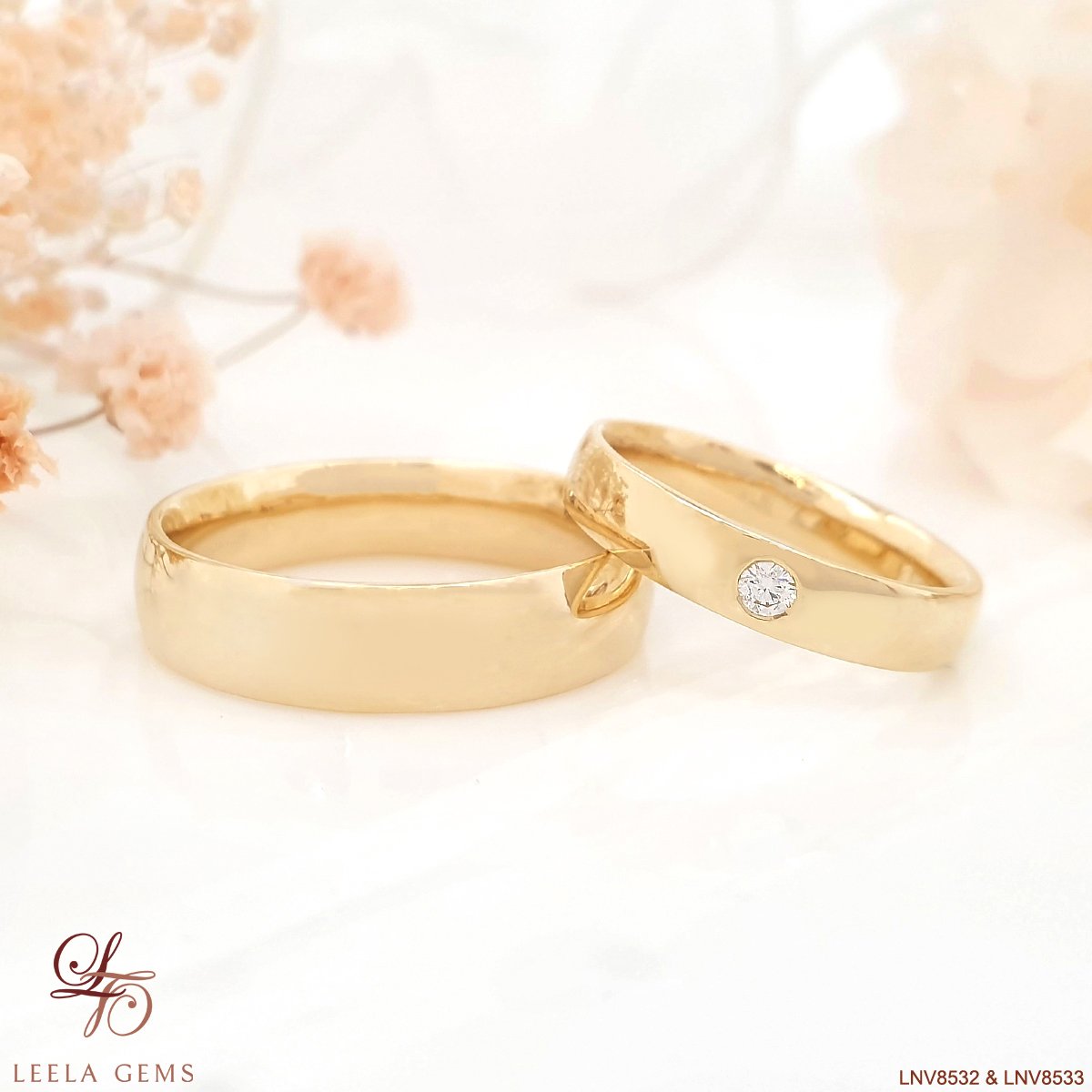 Couple Rings in 18K gold