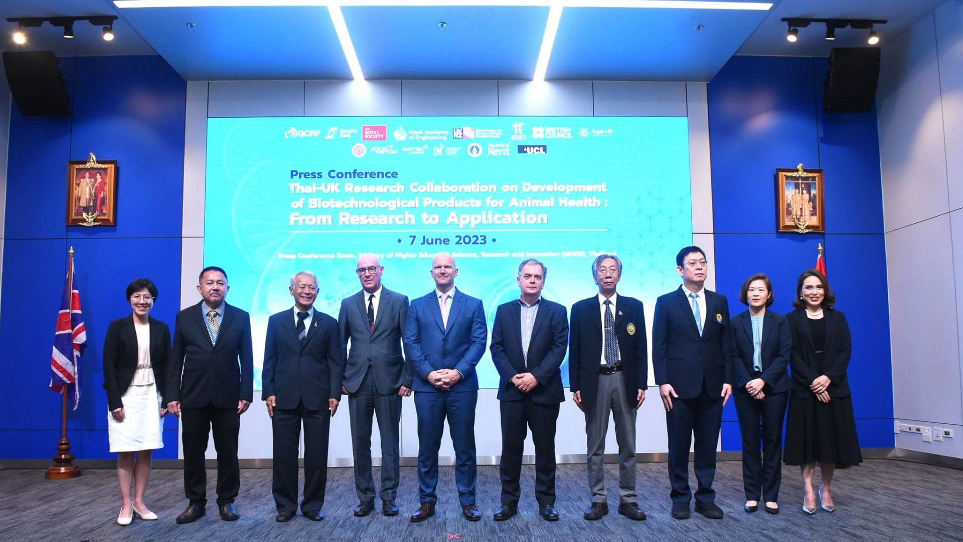 "ไทย-UK" แถลงผลความสำเร็จ "3 โครงการร่วมวิจัย" ทุนร่วมกว่า 170 ล้านบาท "ไทย-UK" แถลงผลความสำเร็จ "3 โครงการร่วมวิจัย" ทุนร่วมกว่า 170 ล้านบาท