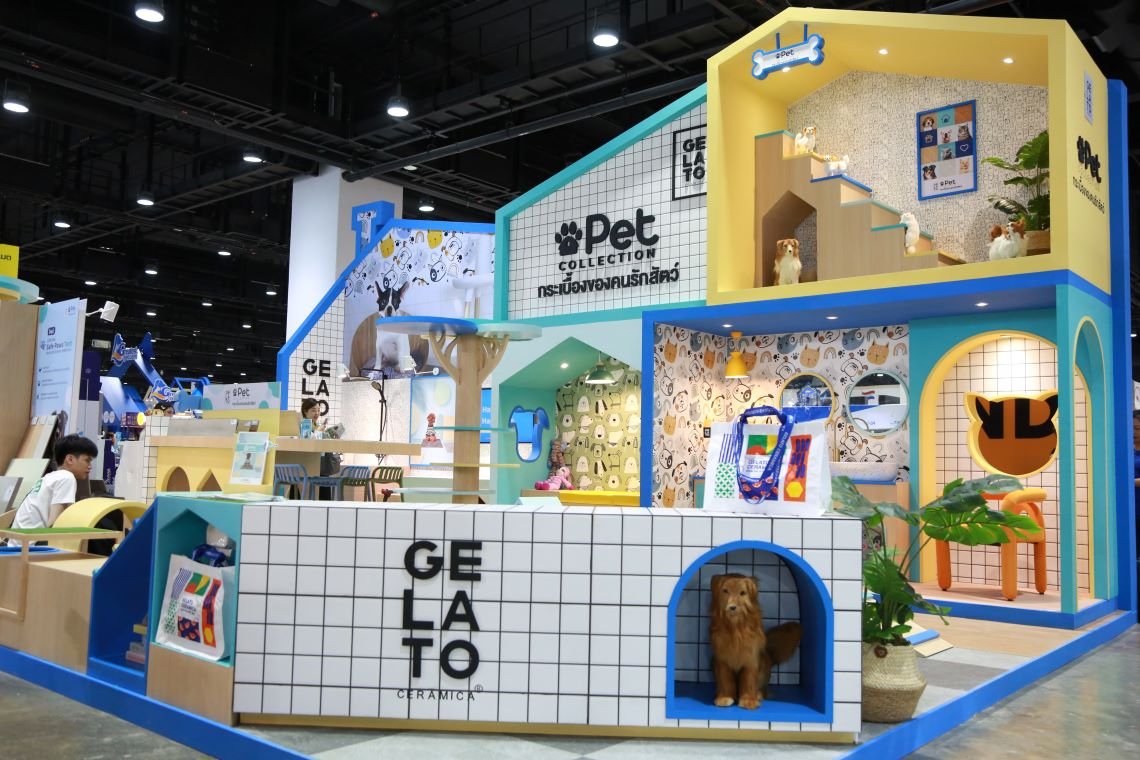 Gelato Ceramica โชว์นวัตกรรม กระเบื้องสำหรับสัตว์เลี้ยง Safe Paws Tech ในงาน PET EXPO THAILAND 2024