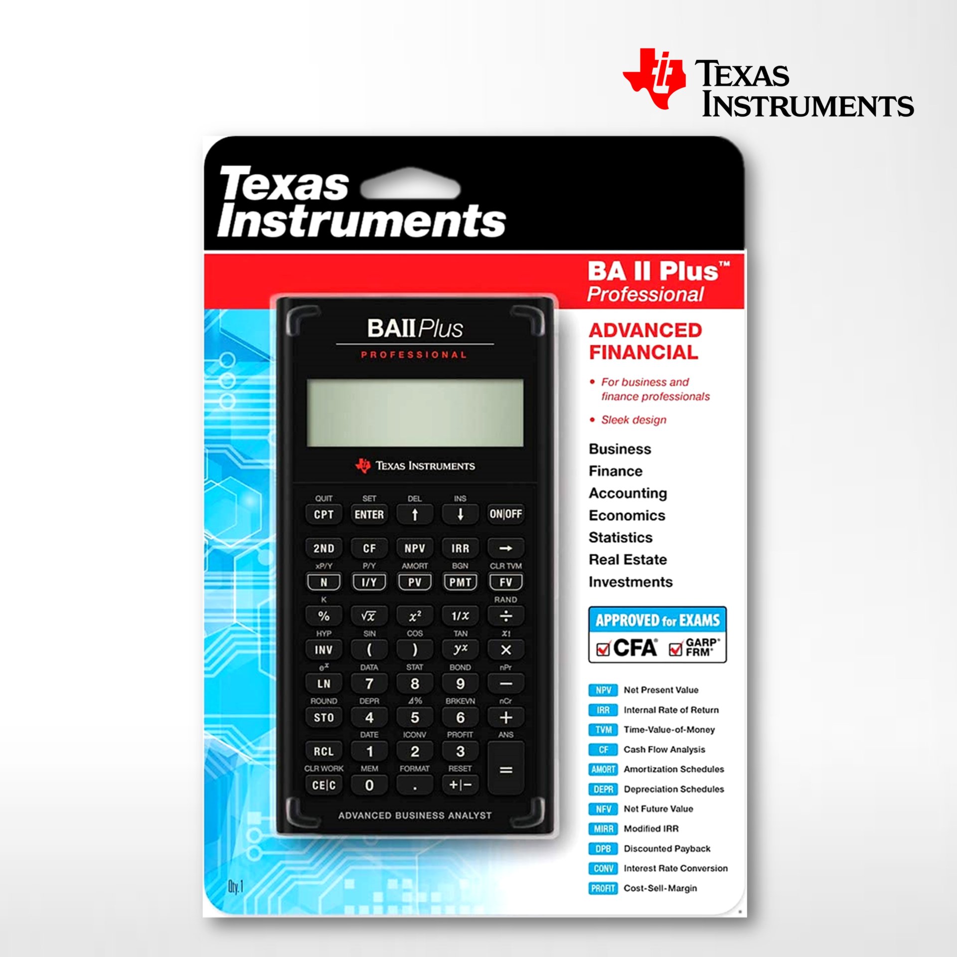 Financial Calc BA II Plus Pro | Financial Calculators | Texas Instruments - opentech