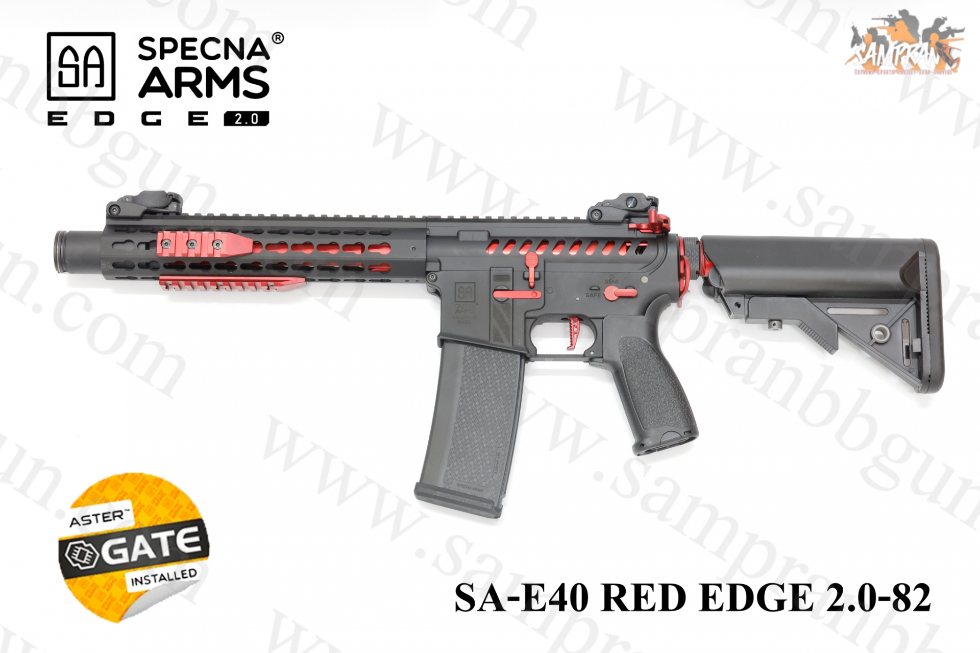 Specna Arms SA-E40 RED EDGE 2.0 M4 Red Edition (มาพร้อมระบบ GATE ASTER)