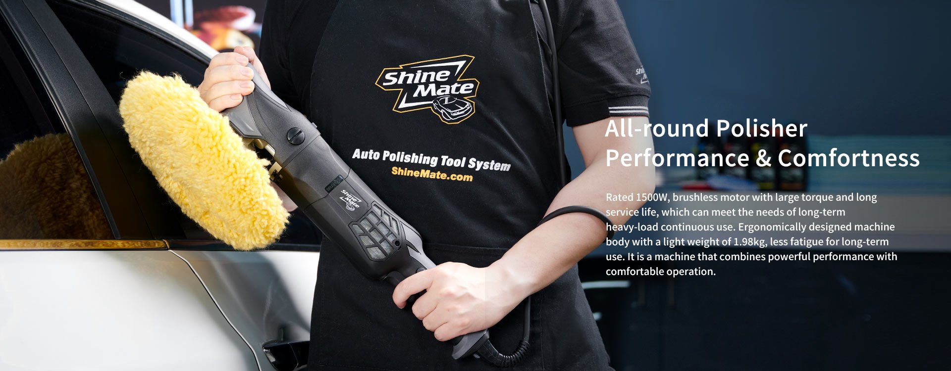เครื่องขัดสีรีถยนต์ Shine Mate รุ่น Top ที่สุด EP830 ระบบโรตารี่ 3000rpm