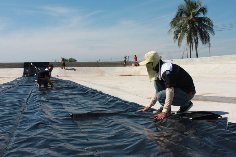 การวัดพื้นที่บ่อ เพื่อปูพลาสติก LDPE/LLDPE เบื้องต้น การวัดพื้นที่บ่อ เพื่อปูพลาสติก LDPE/LLDPE เบื้องต้น