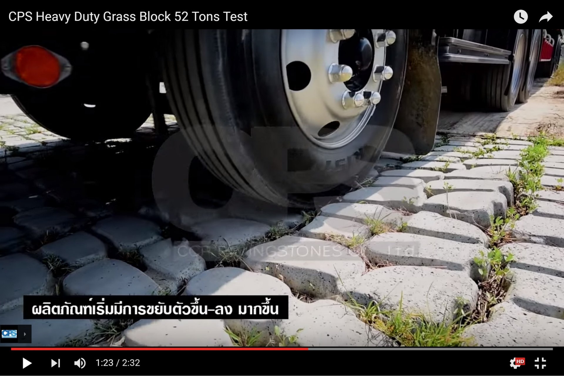 CPS Grass Block 52 Tons Load Test