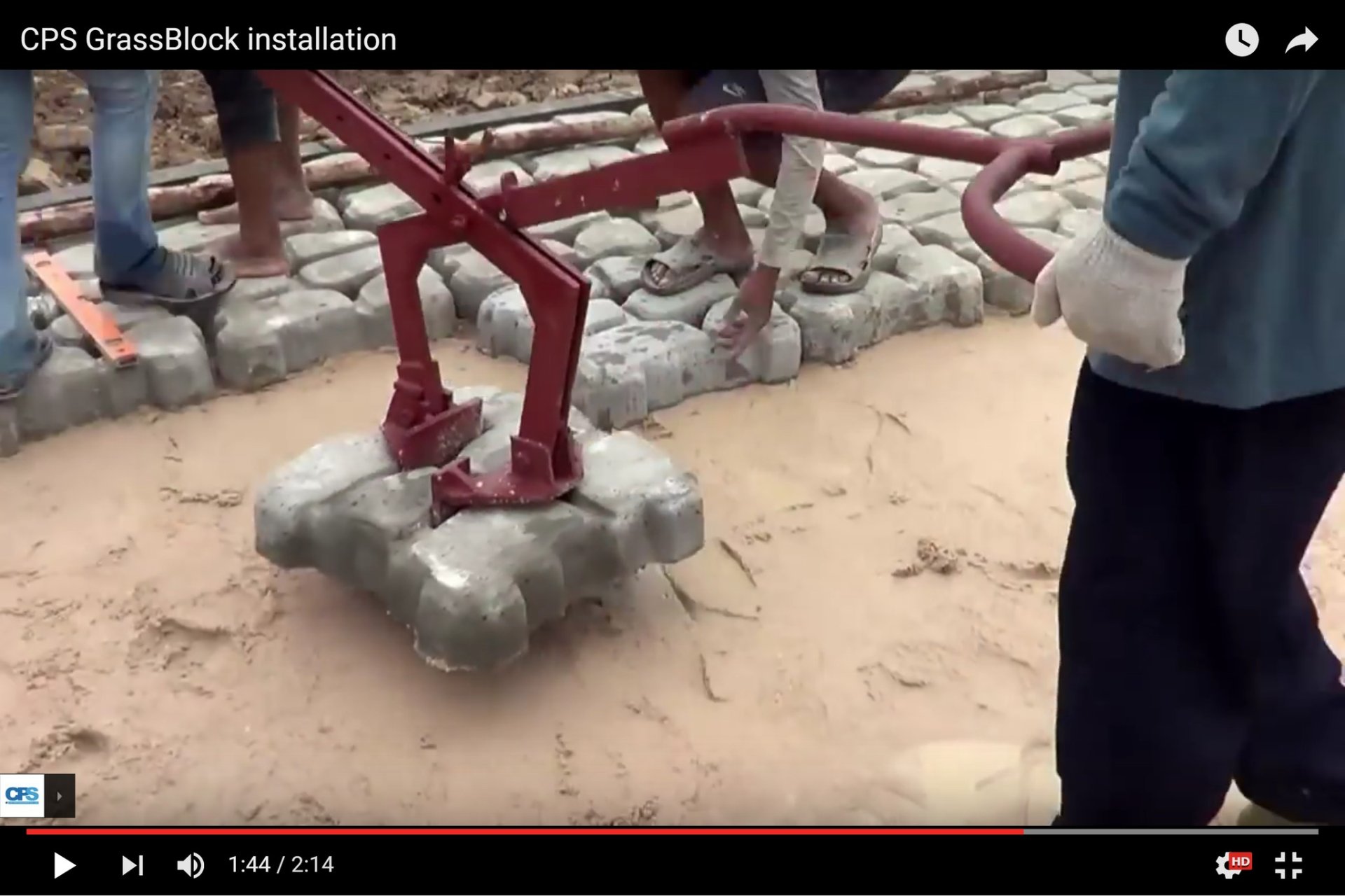 CPS GrassBlock Installation - ccp-pavingstone