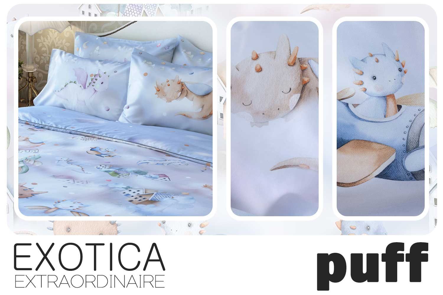 ผ้าปูที่นอน bedding exotica puff