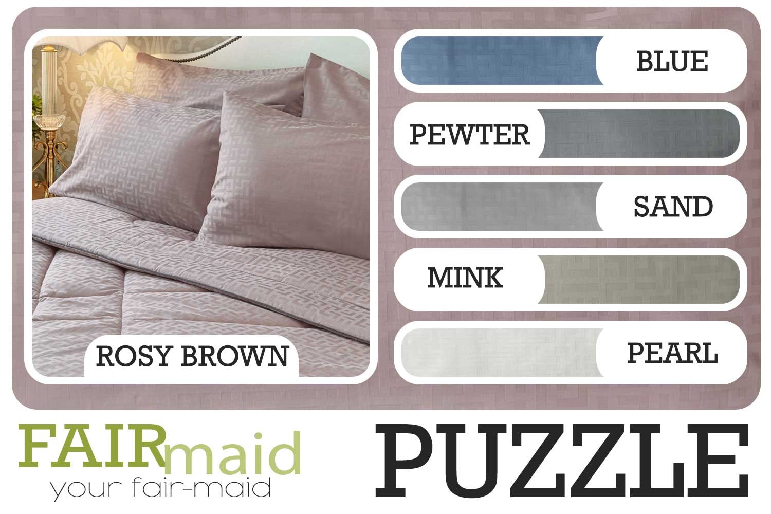 ผ้าปูที่นอน bedding fairmaid puzzle
