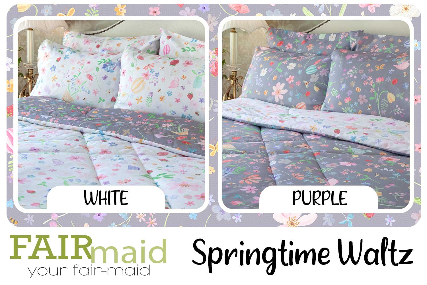 ผ้าปูที่นอน bedding fairmaid springtime waltz