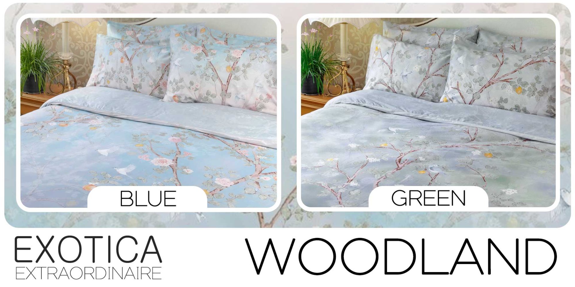 ผ้าปูที่นอน bedding exotica woodland