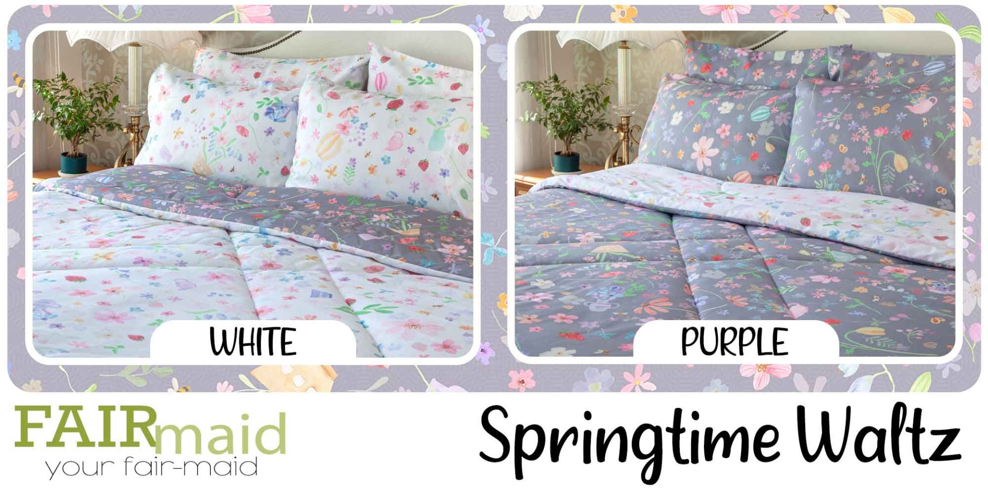 ผ้าปูที่นอน bedding fairmaid springtime waltz
