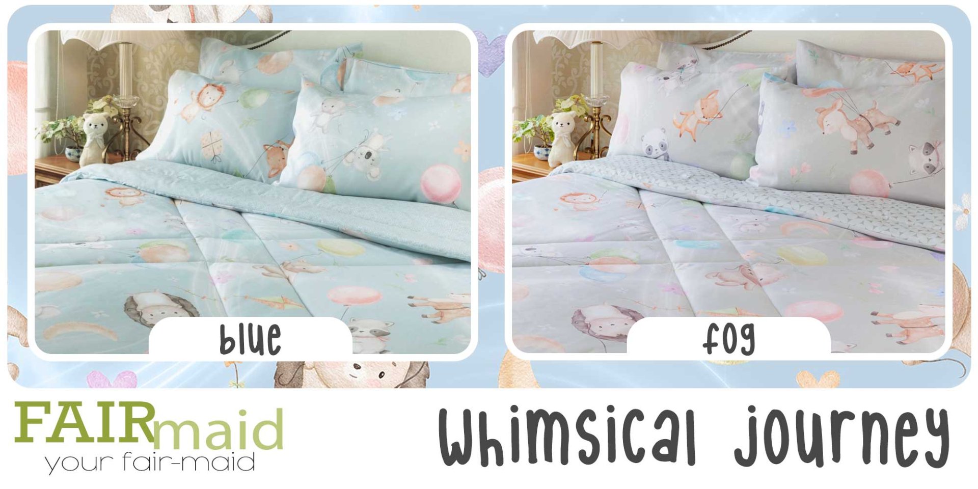 ผ้าปูที่นอน bedding fairmaid whimsical journey