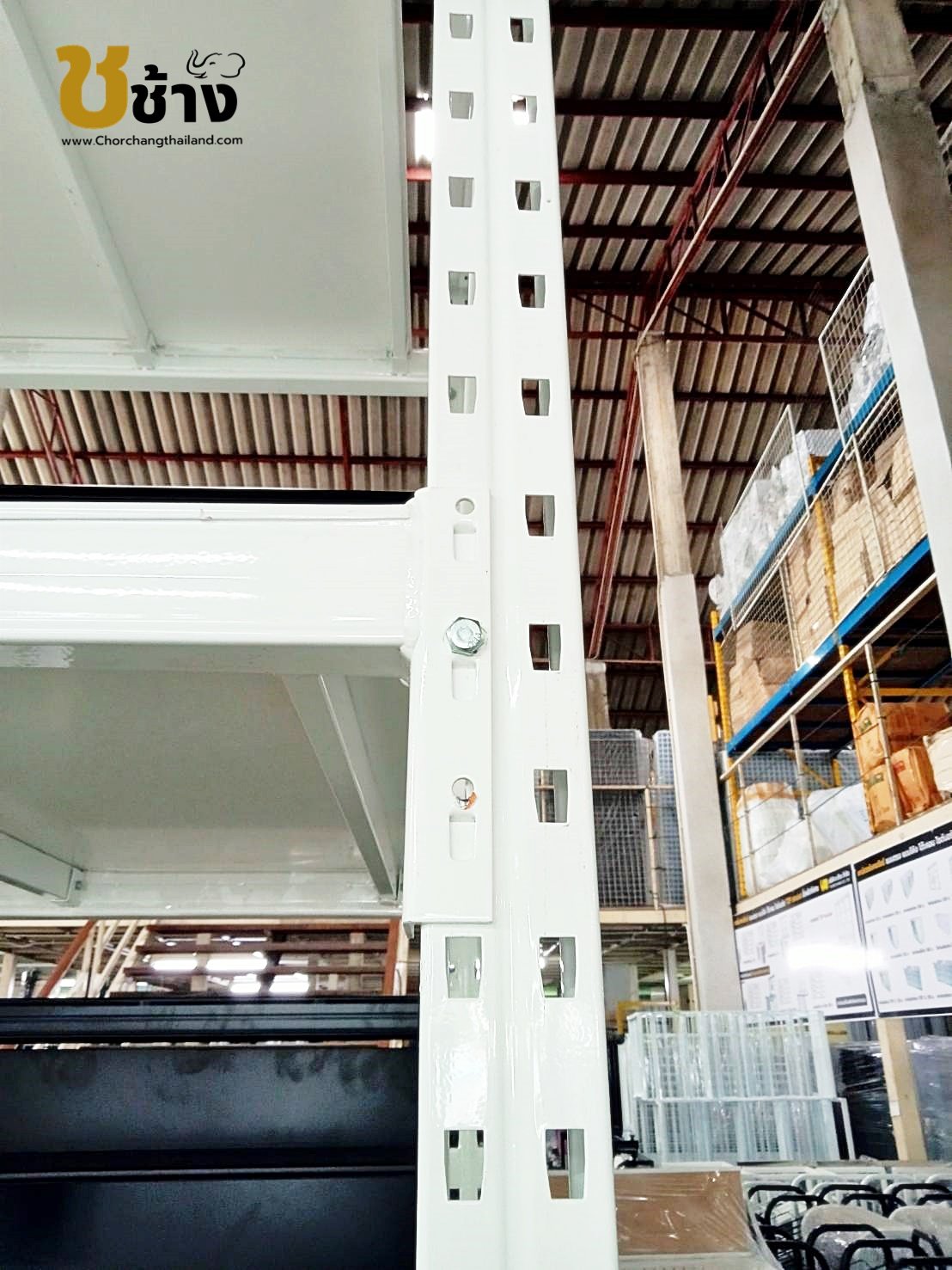 Rack คร่อมชั้นสำหรับวางสต๊อกสินค้า (ปูแผ่นไม้) รับน้ำหนัก 500 กก./ชั้น