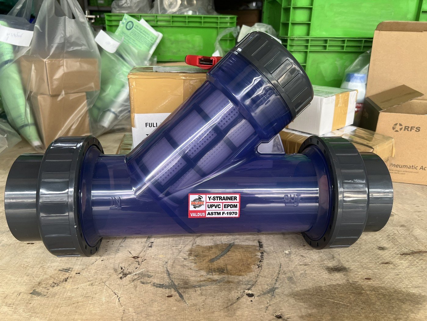3 y strainer UPVC ASTM F-1970 VALDUS