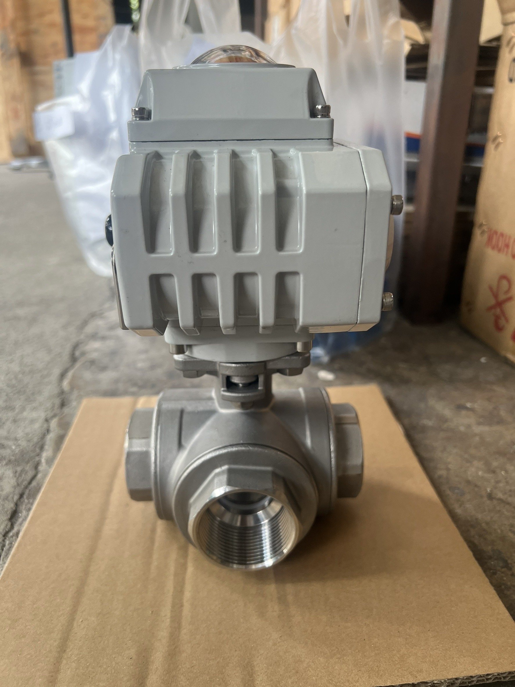 1 1/2” Ballvalve Stainless Steel 316 3way Mortor valve