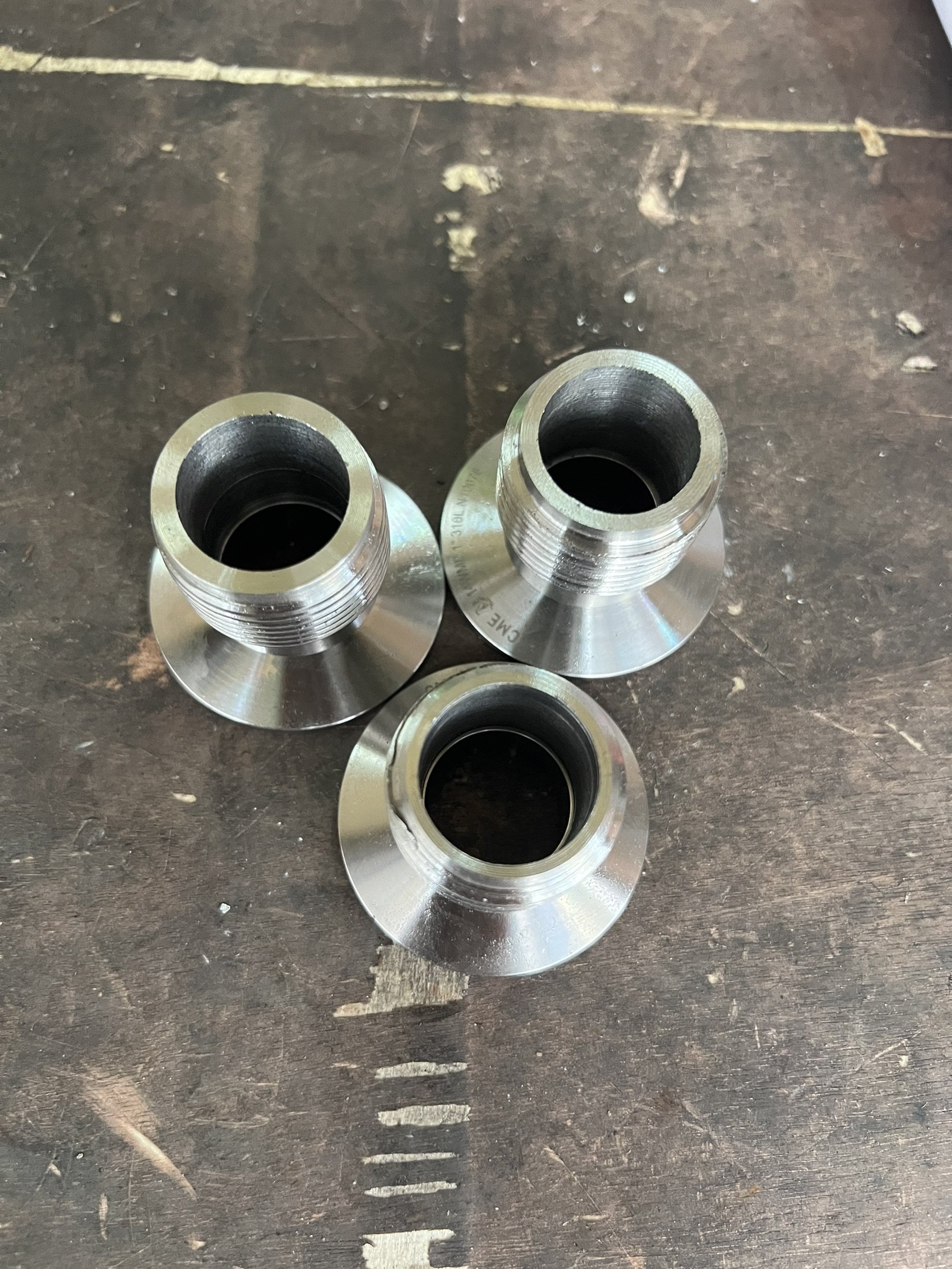 Ferrule DN25 3 way T port DIRECT MOUNTING for ferrule clamp Pneumatic Actuator RATDA52 