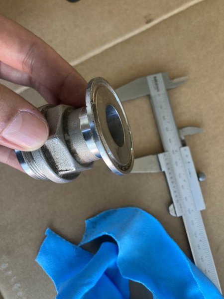 Ferrule DN25 3 way T port DIRECT MOUNTING for ferrule clamp Pneumatic Actuator RATDA52 