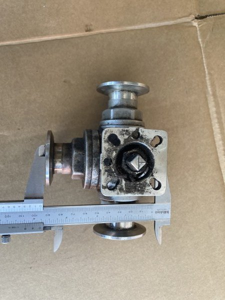 Ferrule DN25 3 way T port DIRECT MOUNTING for ferrule clamp Pneumatic Actuator RATDA52 