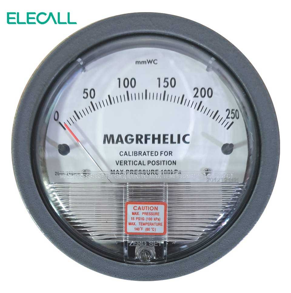 Differential Pressure Gauge 0-250 mmH2O