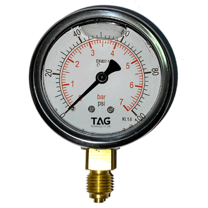 เกจวัดความดัน เกรียวทองเหลือง TAC