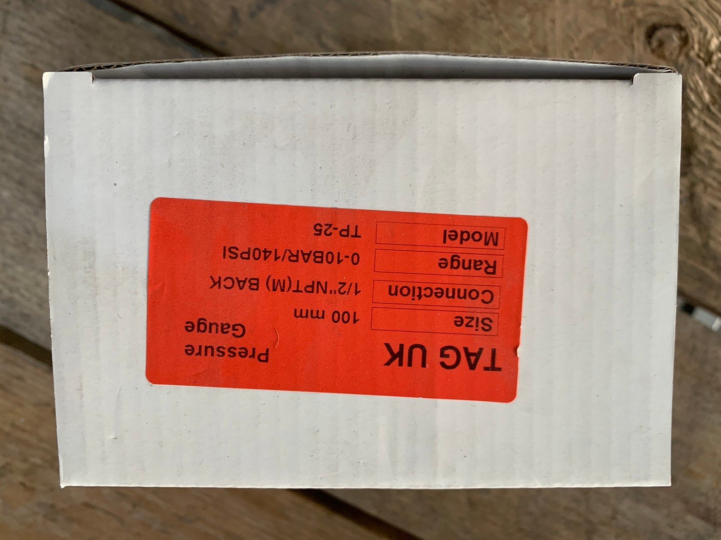 เกจวัดความดัน TAG ย่านวัด 0-10Bar (0-140psi)