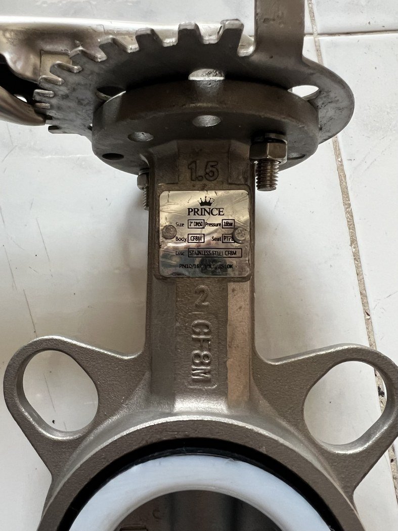 DN50 Butterfly Valve wafer type stainless 316