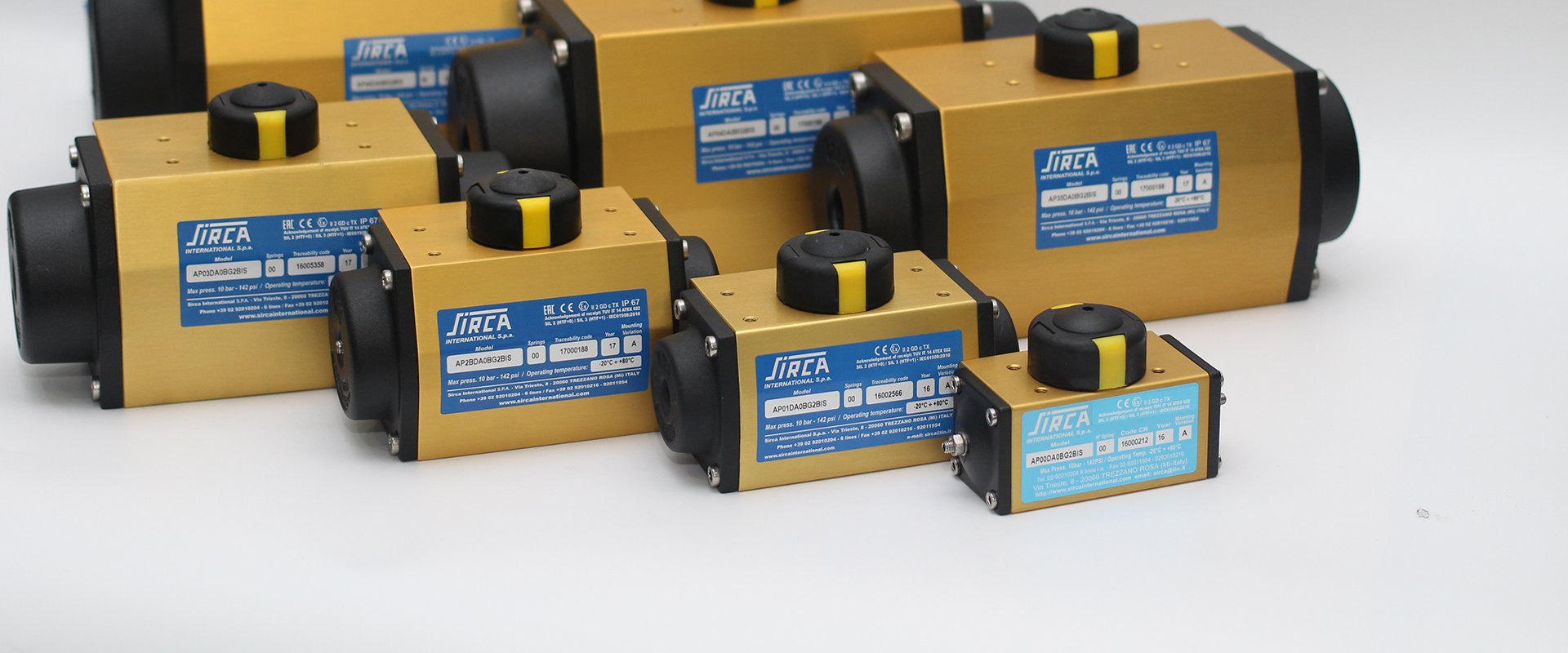 SIRCA Pneumatic Actuator สินค้าจากประเทศ อิตาลี