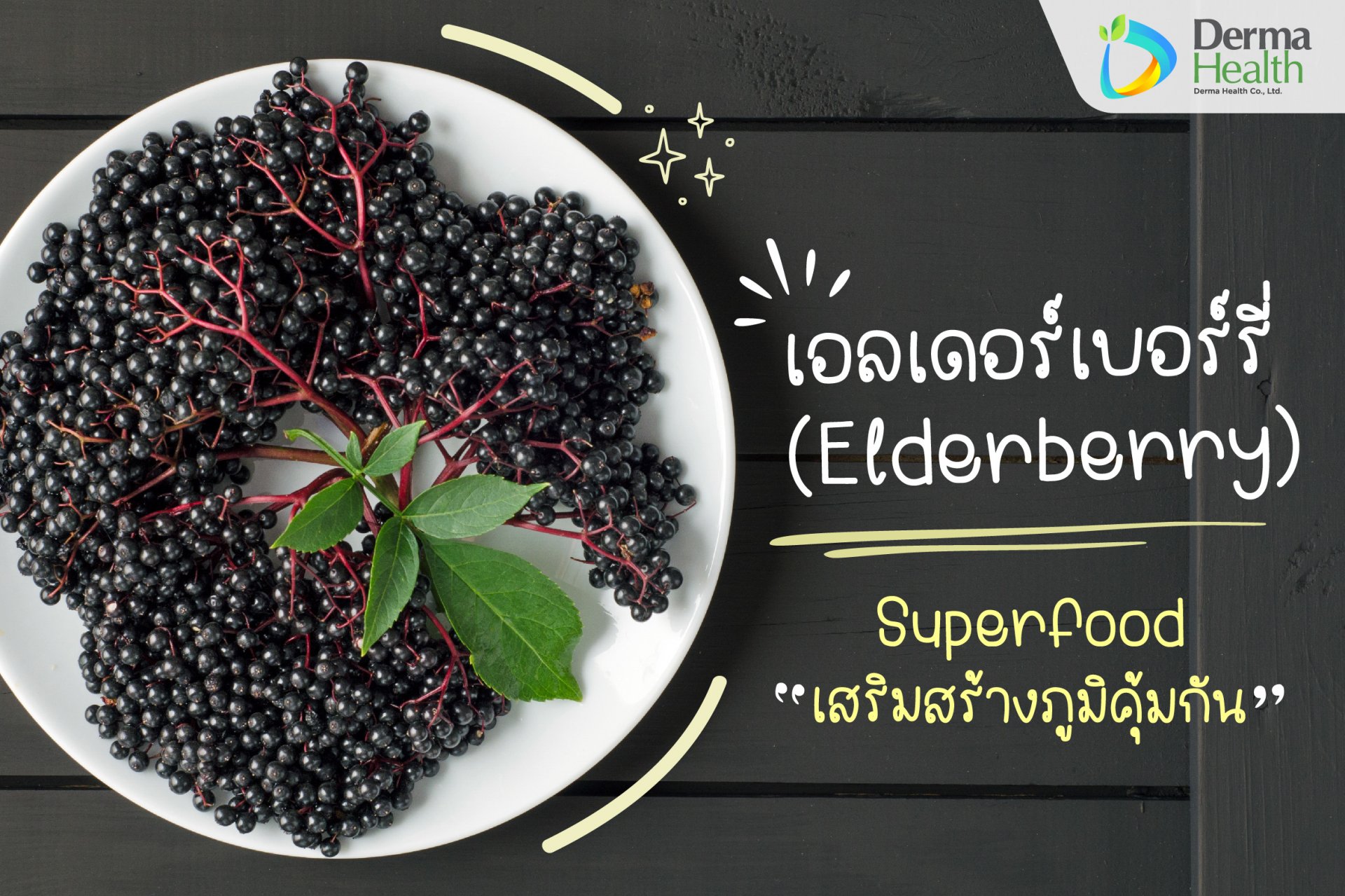 เอลเดอร์เบอร์รี่ (Elderberry) เสริมสร้างภูมิคุ้มกัน