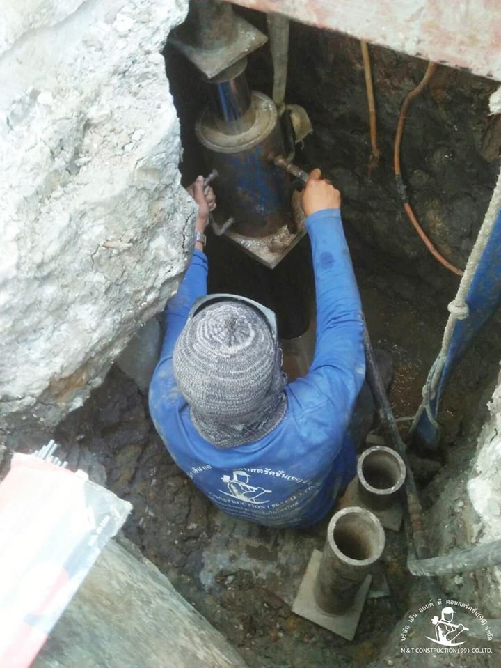 ผลงานกดเข็มไมโครไพล์ (micropile) เสริมฐานราก ไซด์งาน : แสมดำ บางขุนเทียน กรุงเทพมหานคร  ผลงานกดเข็มไมโครไพล์ (micropile) เสริมฐานราก ไซด์งาน : แสมดำ บางขุนเทียน กรุงเทพมหานคร