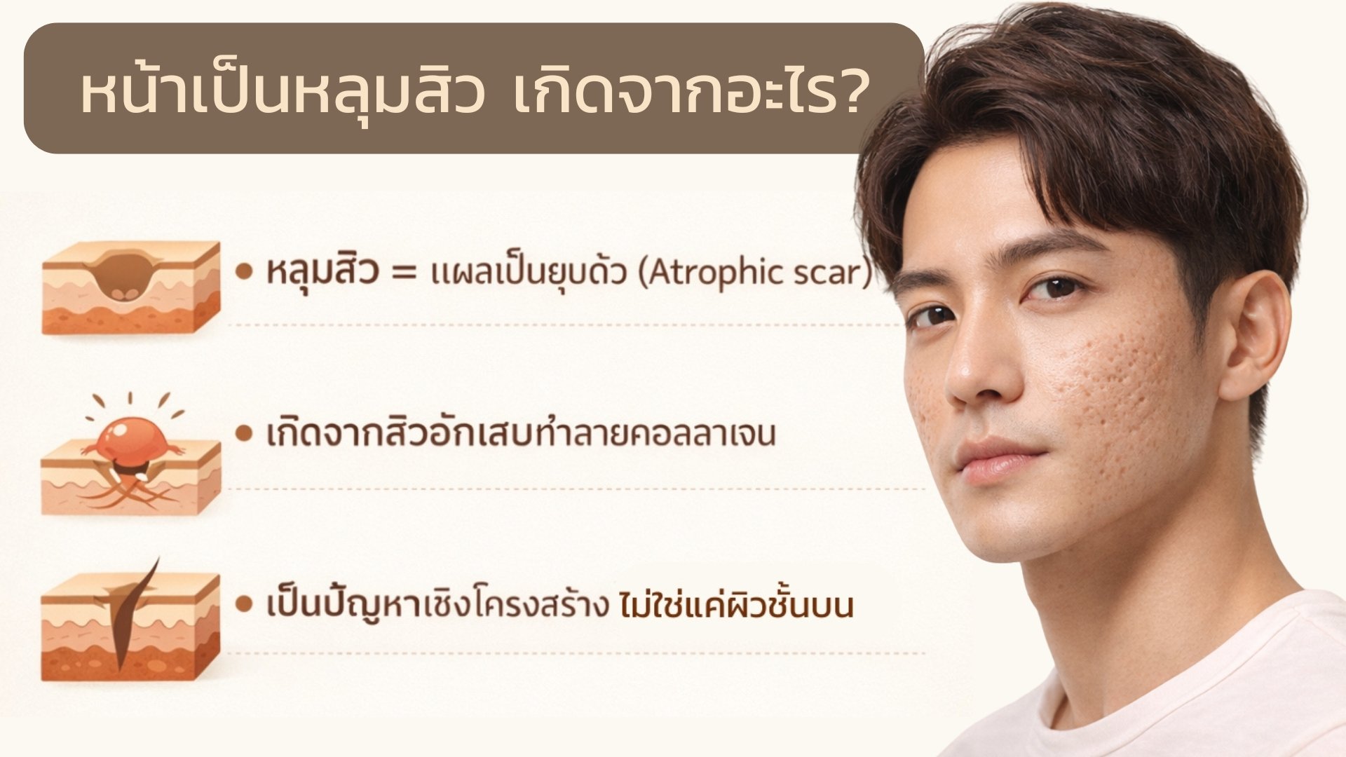 หน้าหลุม,หน้าเป็นหลุม