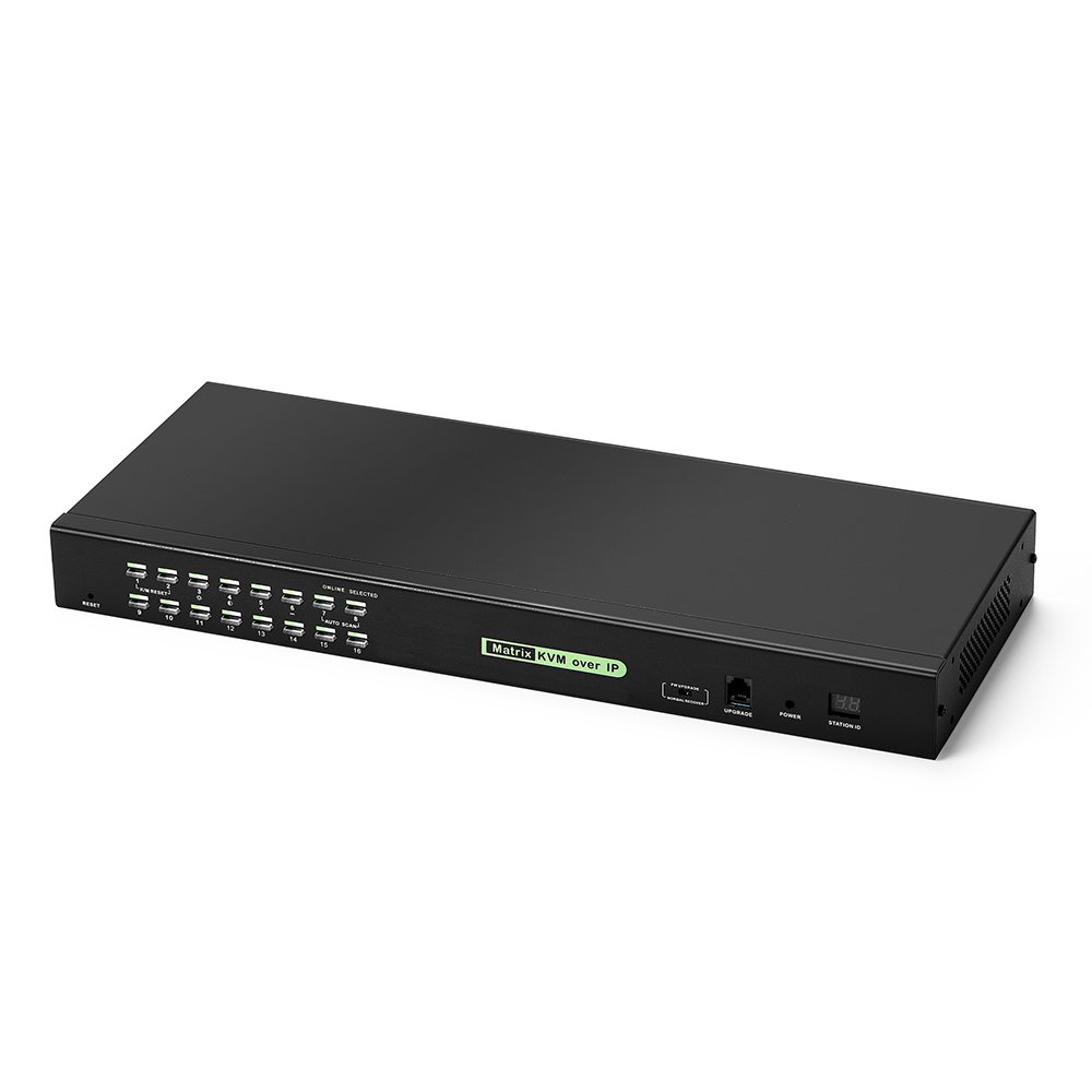 HT1116 : Kinan 1-Local / 1-Remote Access 16 Port CAT5 KVM over IP Switch