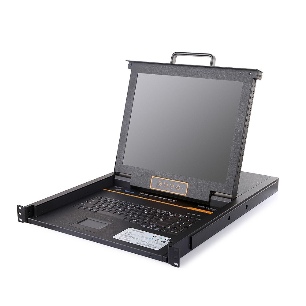 HT1708 : Kinan 17” 8 Port CAT5 LCD KVM over IP Switch 1-Local / 1-Remote Access