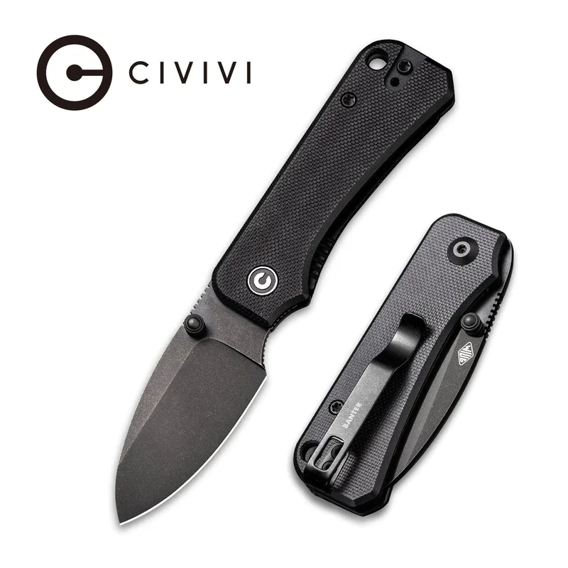 CIVIVI Baby Banter Thumb Stud Knife G10 Handle (2.34" Nitro-V Blade) C19068S-2