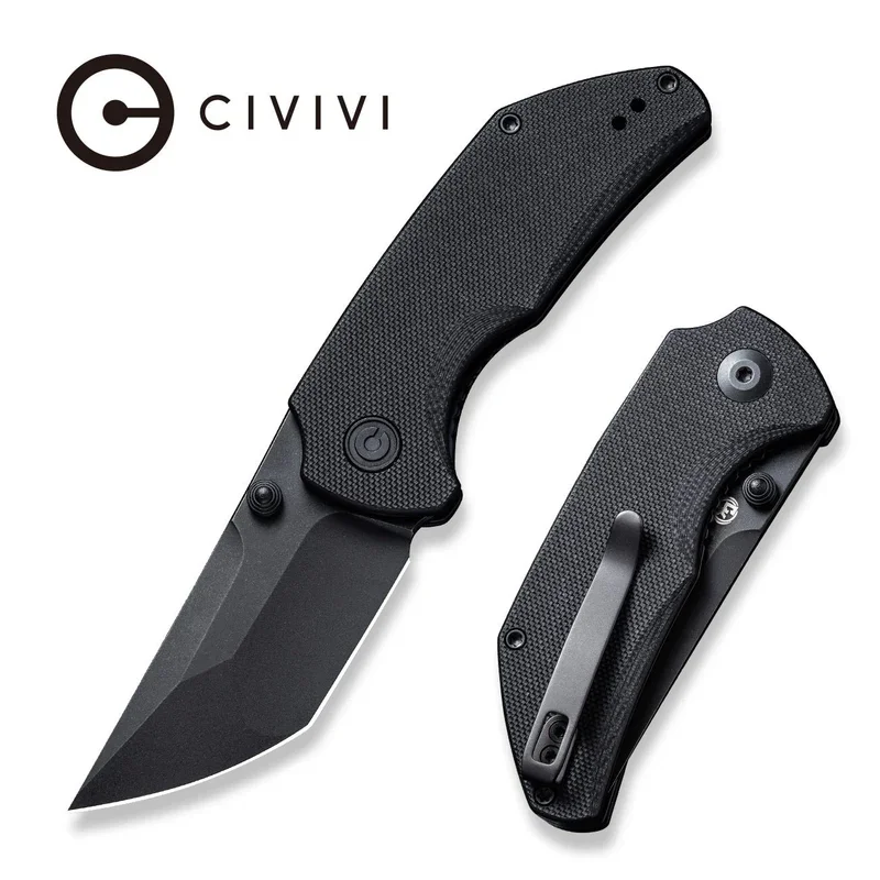 CIVIVI Thug 2 Thumb Stud Knife G10 Handle (2.69" Nitro-V Blade) C20028C-1