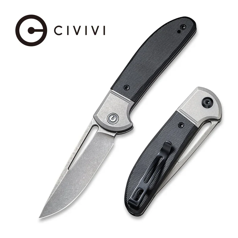 CIVIVI Trailblazer Slip Joint Knife G10 & Stainless Steel Handle (2.97" 14C28N Blade) C2018C