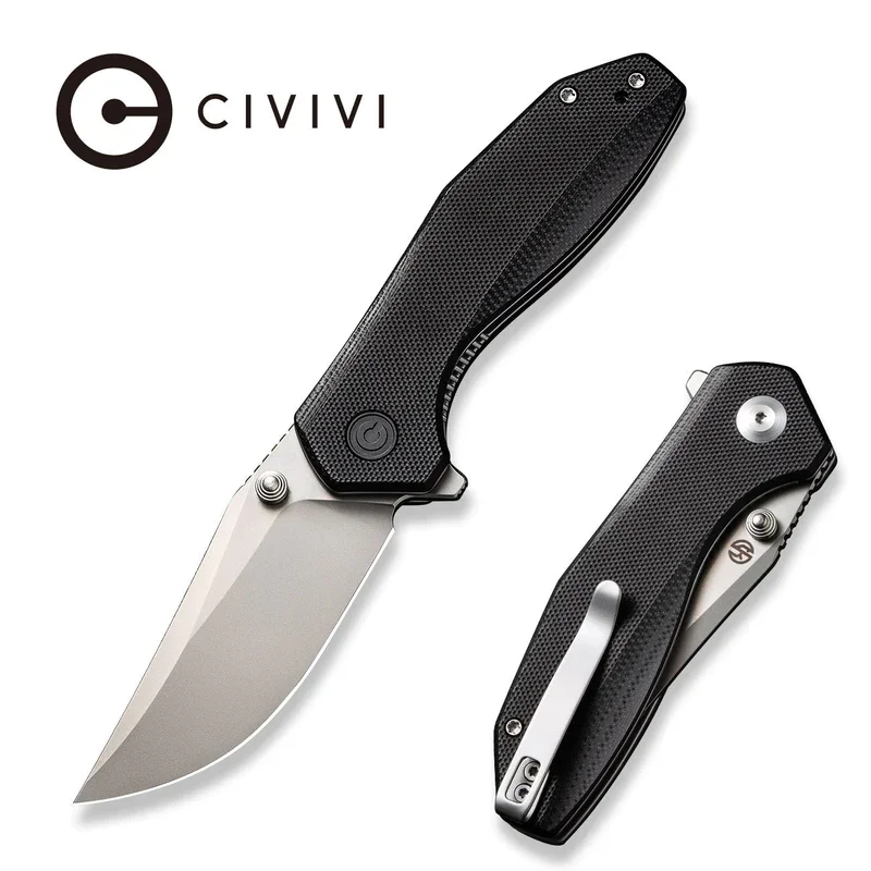 CIVIVI ODD 22 Flipper & Thumb Stud Knife G10 Handle (2.97" 14C28N Blade) C21032-1
