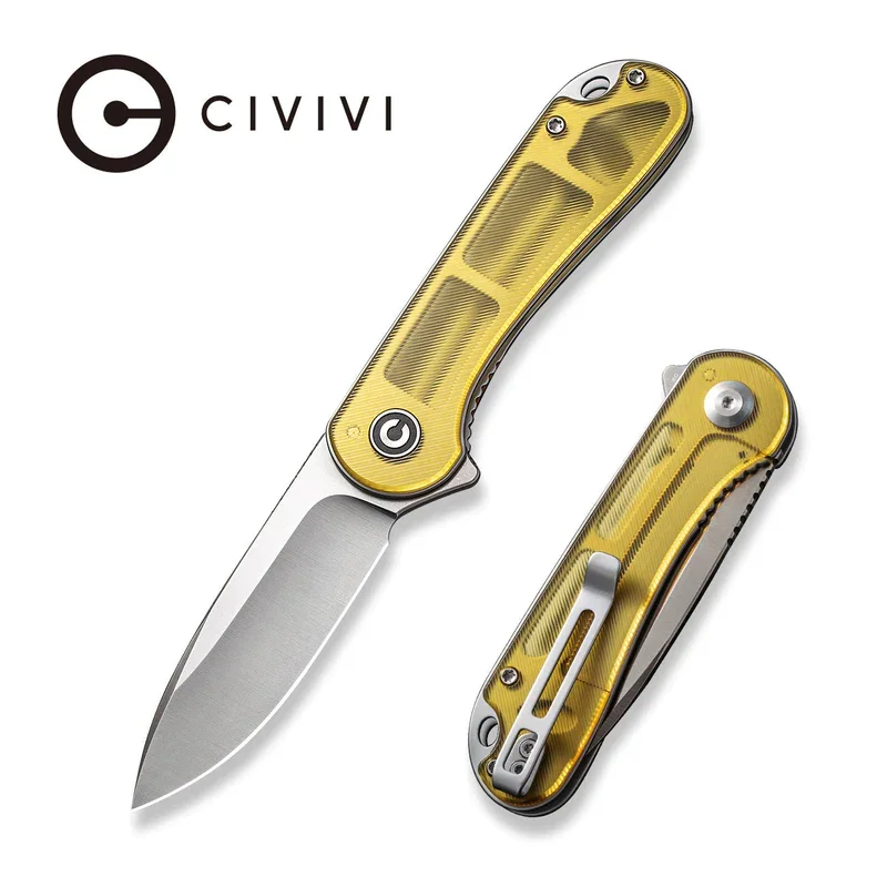 CIVIVI Elementum Flipper Knife Ultem Handle (2.96" D2 Blade) C907A-4