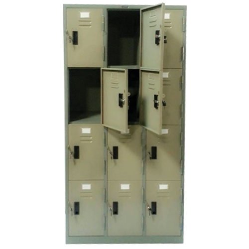 Locker Lk ตู้ล็อคเกอร์ 12 ช่อง มีกุญแจล็อค LUXE รุ่น LK-012X