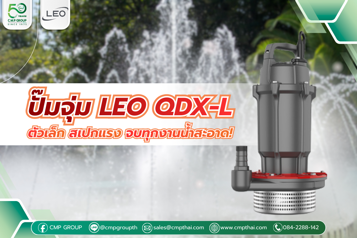 รีวิวปั๊มแช่ LEO QDX-L Series โซลูชันน้ำสะอาดที่คุ้มค่า