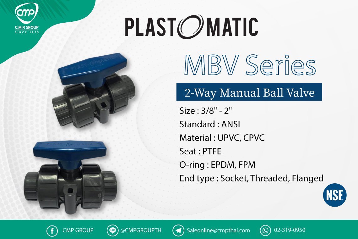 Mbco Valve MBV Series 2-Way Manual Ball Valve