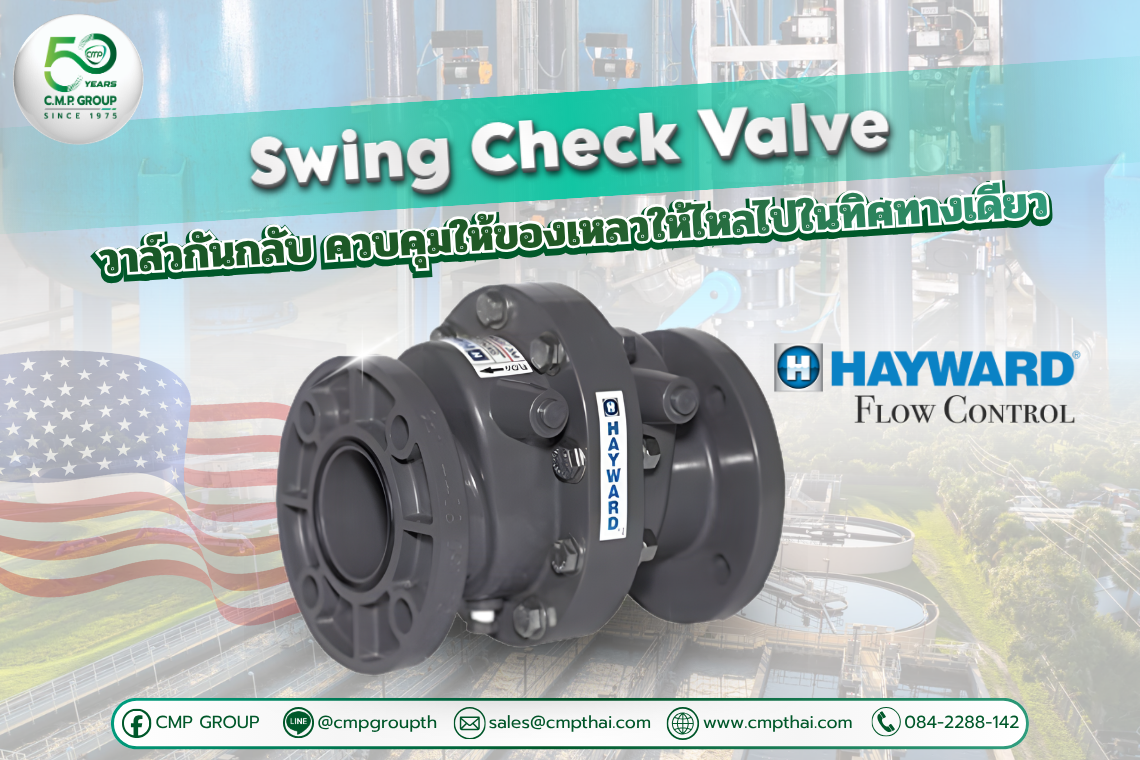Hayward Swing Check Valve วาล์วกันกลับ ป้องกันน้ำไหลย้อน