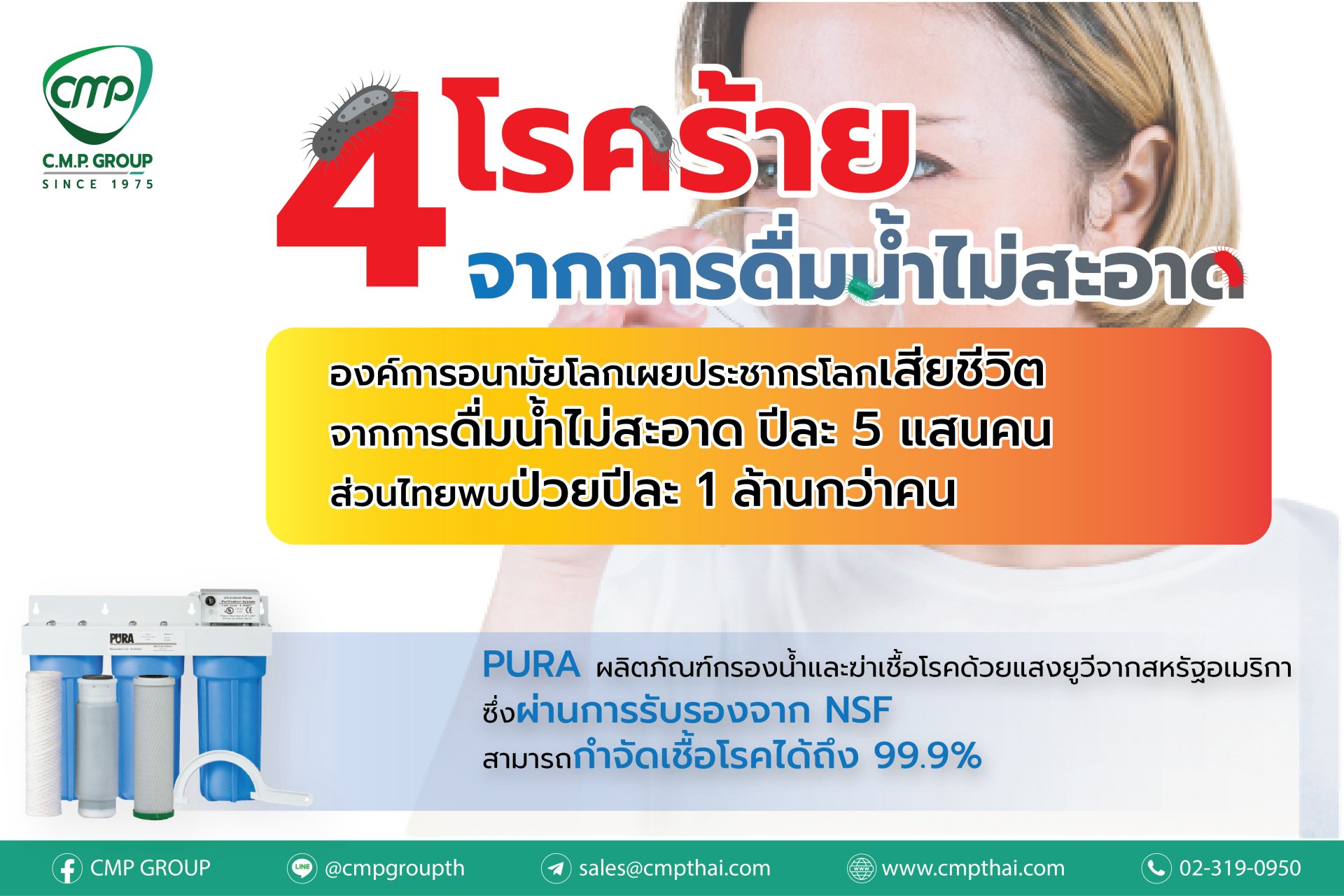 4 โรคร้ายกับการดื่มน้ำที่ไม่สะอาด 4 โรคร้ายกับการดื่มน้ำที่ไม่สะอาด