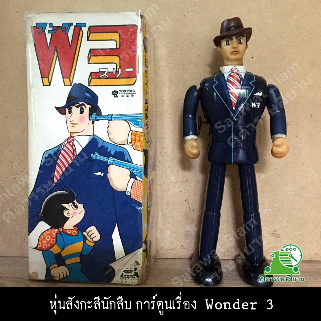 หุ่นสังกะสีนักสืบในการ์ตูนเรื่อง Wonder 3 หุ่นสังกะสีนักสืบในการ์ตูนเรื่อง Wonder 3