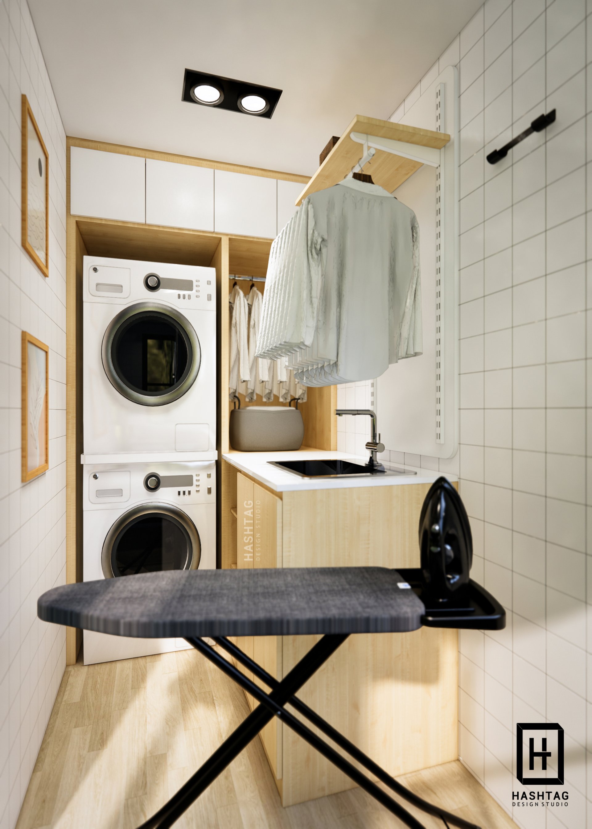 Laundry Kiosk Design คีออสโซนซักรีด ตั้งในสวนข้างบ้าน size 1.5x3.5 เมตร ...