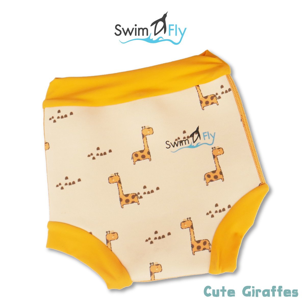 กางเกงว่ายน้ำกันของเหลวรั่วซึม ลาย Cute Giraffes