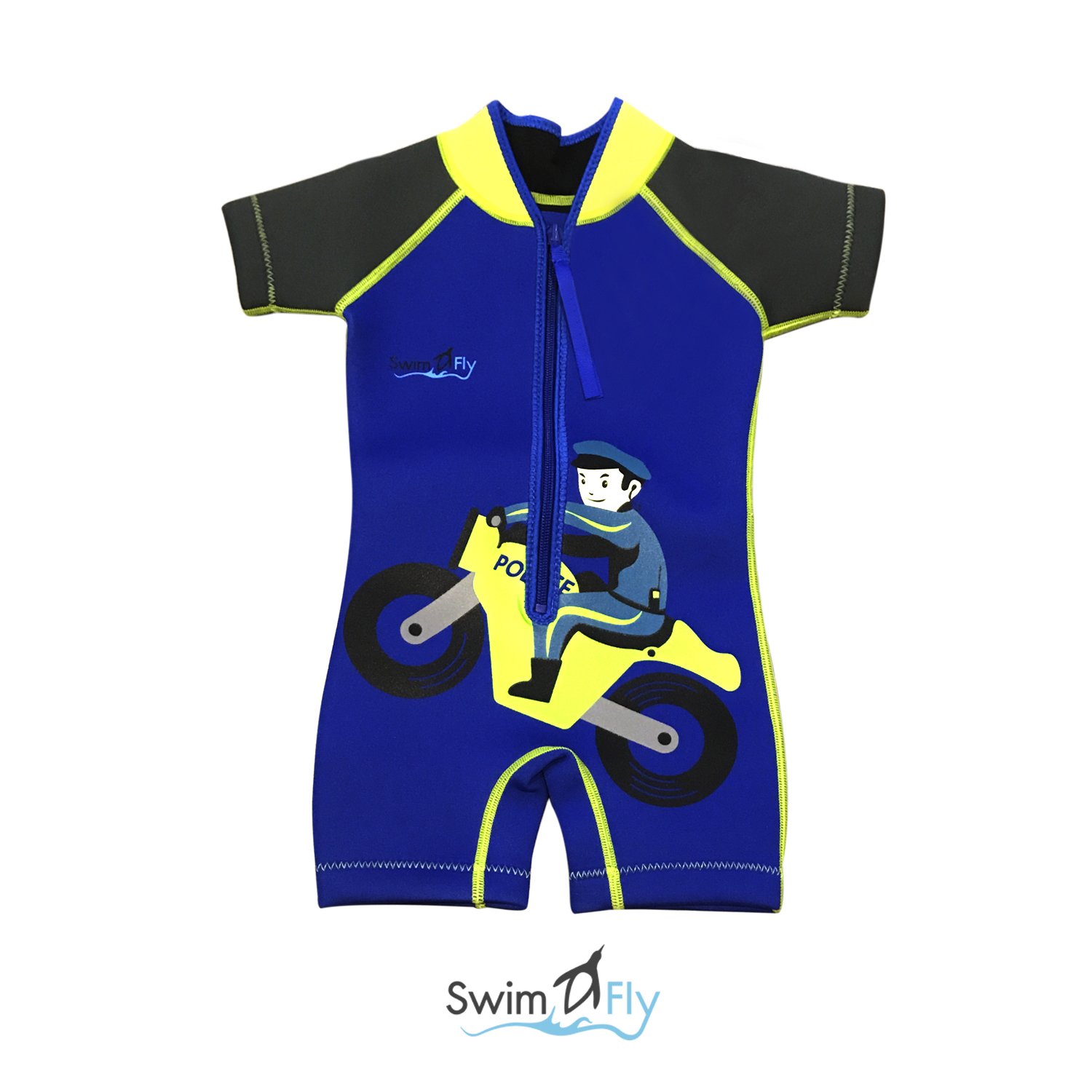 ชุดว่ายน้ำกันหนาว, ชุดว่ายน้ำรักษาอุณหภูมิ Wetsuits Police (Boy) SwimFly