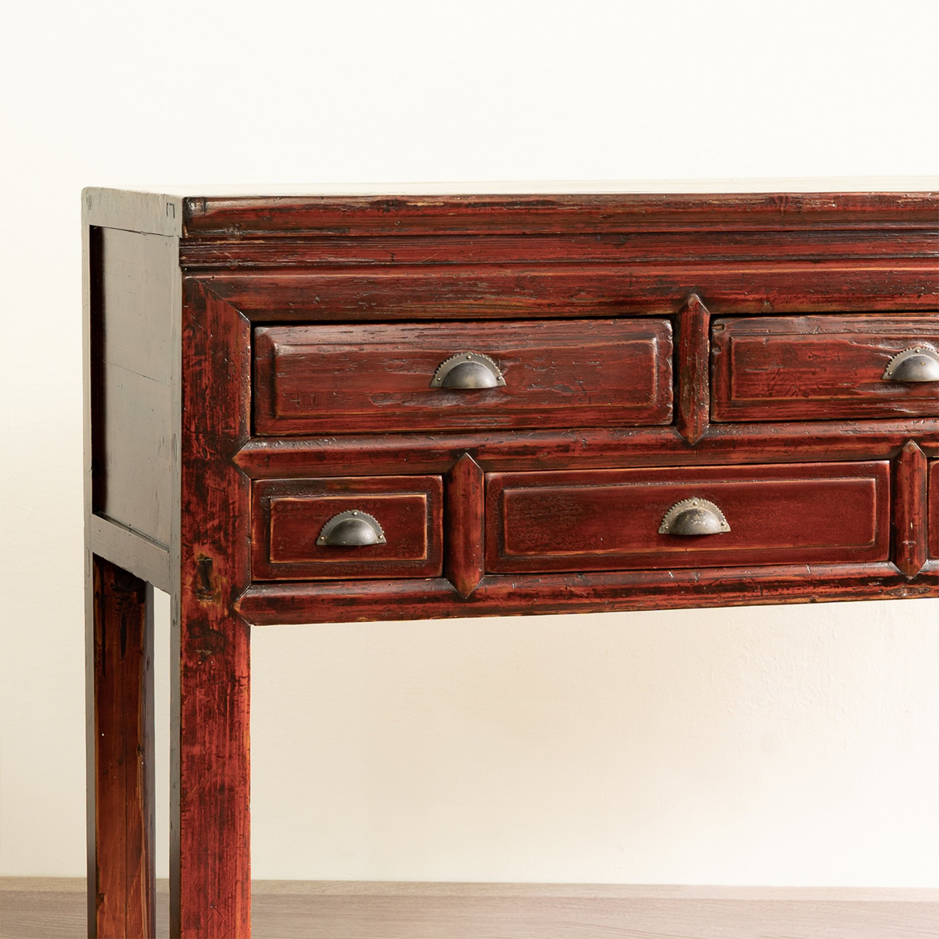 Chinese Antique Seven Drawers Console Table